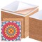 60 Pieces Self Adhesive Cork Squares 6" x 6" Cork Backing Sheets for DIY Ceramic Tiles, Concrete Coasters Cork Board Squares, Cork Mat, Mini Wall Cork Board, 2 mm Thick